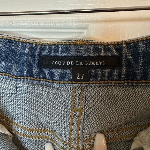 Cout De La Liberte Medium/Dark Wash High Rise Skinny Jeans Size 27 - Picture 10 of 11